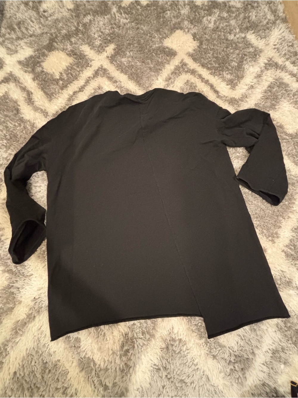 Nap Loungewear Oversized edgy oblique Black Sweatshirt Dress. Women’s med/large - Picture 6 of 10